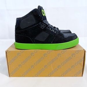Osiris NYC 83 VLC Navy & Lime Skate Shoes | sz 8